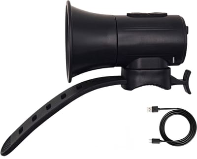 Elektrische Fietsbel 120dB, Luid en Oplaadbaar, Bluetooth 5.0 Muziekspeler, Multifunctionele Fietsaccessoire voor Veilig Rijden - Zwart