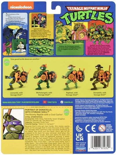 Boti - Boti - Teenage Mutant Ninja Turtles Speelfiguur met Opbergschild - Donatello