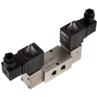 5/2 G1/4'' Bi-Stabiel Magneetventiel RVS 24V DC 2-12bar/28-168psi