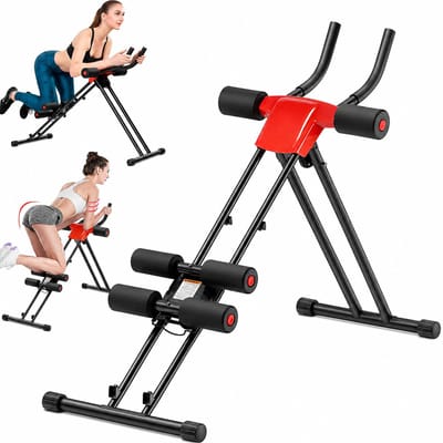 DPLUNIQ Fitnessbank - Krachttraining - Fitness apparaten - Buikspiertrainers - Hele lichaam - Max. 150kg - Opvouwbaar - Zwart