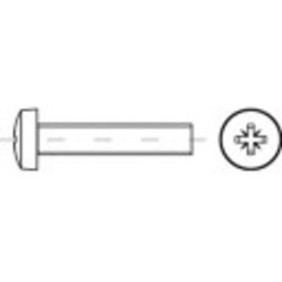 TOOLCRAFT 146029 Lenskopschroeven M4 50 mm Kruiskop Pozidriv DIN 7985 Staal Galvanisch verzinkt 1000 stuk(s)