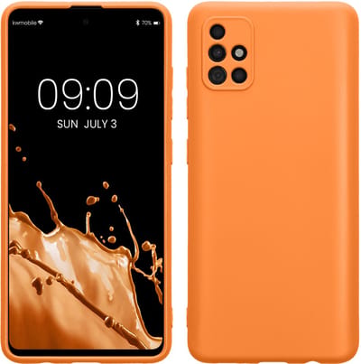 kwmobile telefoonhoesje geschikt voor Samsung Galaxy A51 - Hoesje voor smartphone - Precisie camera uitsnede - In fruitig oranje