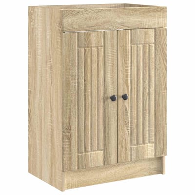 vidaXL - Badkamer - onder - Wastafel - Kast - Sonoma - Eiken - 56 - x - 37,5 - x - 81 - cm