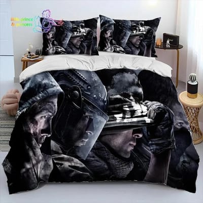 Game Call of Duty Gamer Dekbed Beddengoed Set Eenpersoons Twin Vol Queen King Size Bedset Volwassene Kind Slaapkamer Beddengoed Cadeau EU Single 135x200cm