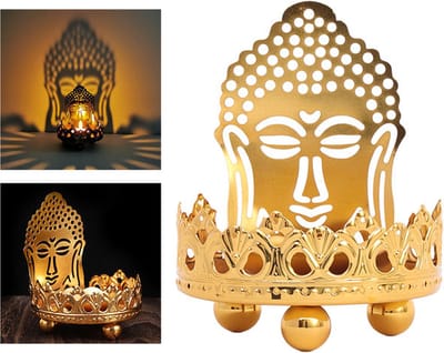kaarsenhouder -  Boeddha kaarsenhouder - Kaarsenhouder - Theelichthouder - Kandelaar - Oosterse Lantaarn