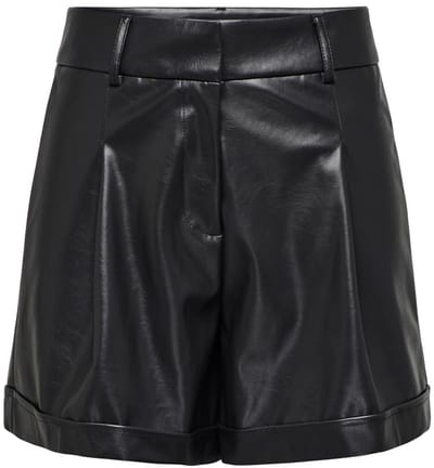 ONLY - ONLODA FAUX LEATHER EMY SHORTS OTW - Dames - Bermuda shorts