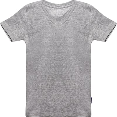 Claesen's® - T Shirt v neck GrijsCL 118-Grey Melee-4