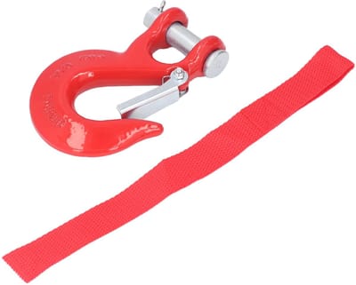 Dailygoods- Vorkhaak roestvrij staal - 3/8 inch kettingvorkhaak - maximaal 18.000 pond - veelzijdig inzetbaar - voor aanhanger - voor offroad gebruik - Haak