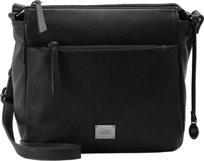 L.CREDI Schoudertas Budapest Crossbody Bag Black Zwart