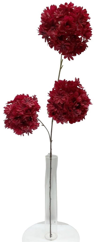 Kunsttak bolboem 83cm dieprood