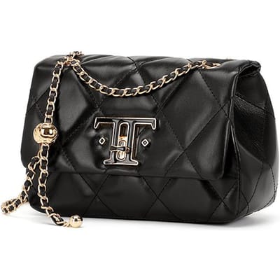 Tas Slot Hoofdhuid Leer Crossbody Tas Dit Jaar Populair Diamanten Ketting Kleine Vierkante Tas Dames Tas 21*8*15CM