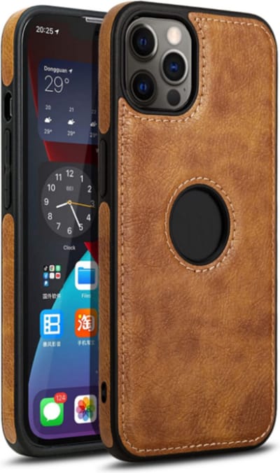 Smartphonica iPhone 11 Pro leren hoesje - Bruin geschikt voor iPhone 11 Pro