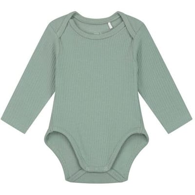Prénatal romper rib Midgreen 50/56 unisex