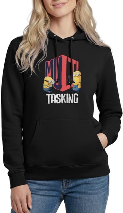 Minions Dave En Kevin Multitasking Hoodie Dames