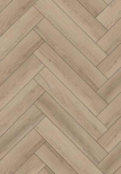 Mexen Palmdale vinylpanelen visgraat 635 x 127 mm SPC 6,5 mm, IXPE onderlaag 1,5 mm, 4 V-groef, Eik - F1180-0635-127-505-4V1-01