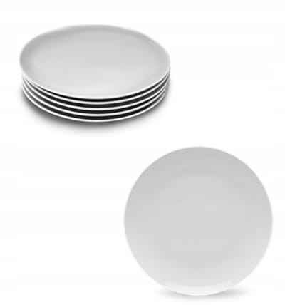 Lubiana Boss Dessertborden Wit Porselein - Set van 6 (20,5 cm)