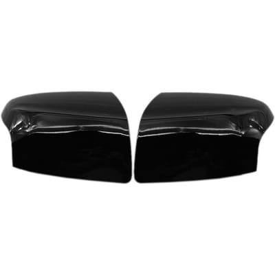 1 Paire de Cache de Rétroviseur Cache de Rétroviseur d'Aile de Porte Remplacement pour Ford Focus MK2 20052008 noir