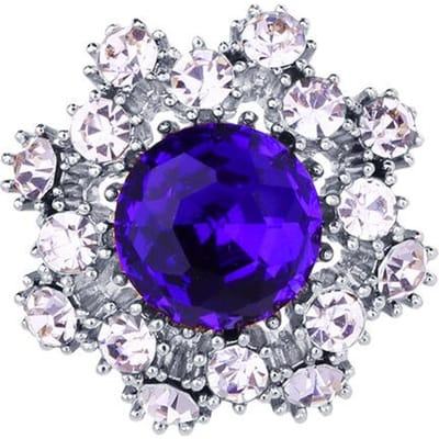 Nouvelle Mode Mini Broche Étoile Cristal Strass Badge Épingles de Revers Costume Homme Col Manteau Broches de Luxe Pour Femmes Bijoux Cadeaux blue