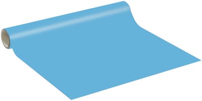 Decoratieve zelfklevende vinylfolie op rol per meter - Wasbare, waterdichte sticker voor muren, keukens en meubels - 60 cm x 30 m - IJsblauw
