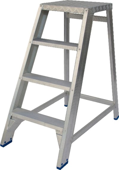 Solide Montagetrap Type MT - 1x4 treden - Inclusief platform van traanplaat