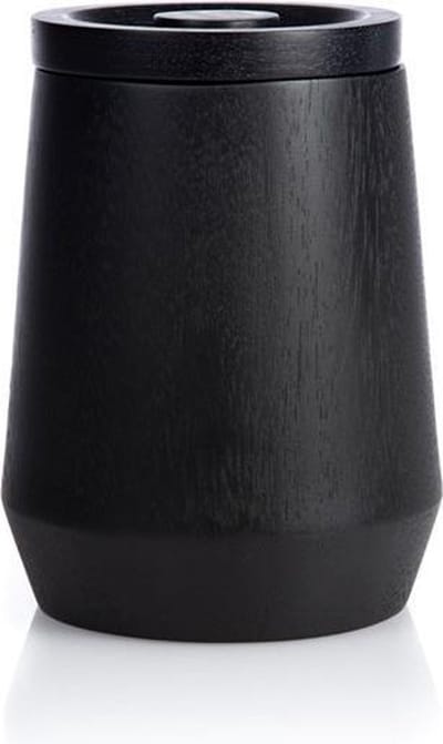 XLBoom - NERO BOWL High - Pot met deksel HOOG - Zwart rubberhout - Ø13.5cm x h18cm