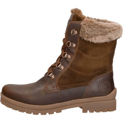 Panama Jack TUSCANI B26 - Volwassenen VeterlaarzenHoge sneakersDames sneakersDames veterschoenenHalf-hoge schoenen - Kleur: Cognac - Maat: 37
