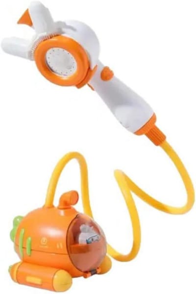 Baby Douche Speelgoed - Badplezier Set - Waterpret Stimuleren - Automatische Waterstraal - 40cm - Geel
