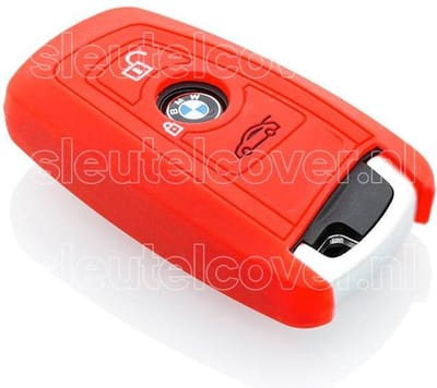 Autosleutel Hoesje geschikt voor BMW - SleutelCover - Silicone Autosleutel Cover - Sleutelhoesje Rood