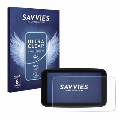 Savvies - Screenprotector voor TomTom GO Classic 5" (2e generatie) - Folie Beschermfolie transparant 6 Stuks