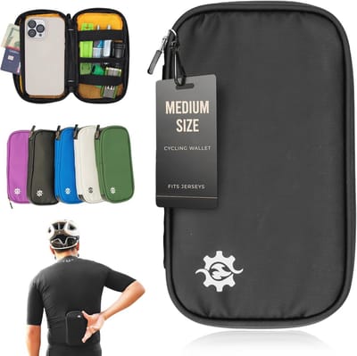 Waterdichte Fietstas voor Jersey | Compacte Organisator voor Fietsers (Zwart, M)
