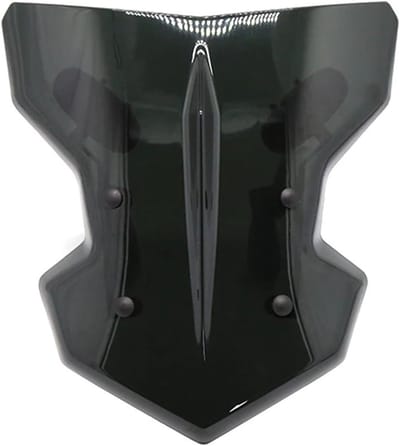 Motorfiets Windscherm - Universele Deflector - Bescherming Tegen Wind - Krasbestendig Oppervlak - 800 g - Zwart