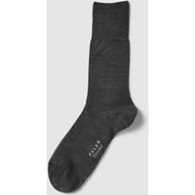 FALKE ClimaWool eenkleurig wol lyocell sokken heren grijs - maat 39-40
