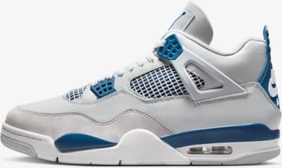 Air Jordan 4 Retro - Unisex - Military Blauw - Maat EU 49.5