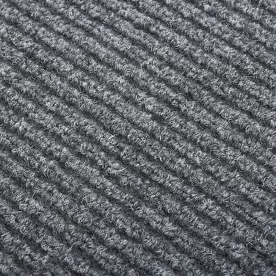 vidaXL - Droogloopmat - 100x100 - cm - grijs