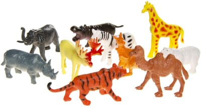Duckiez Wilde Dieren Figuurtjes - 12 stuks