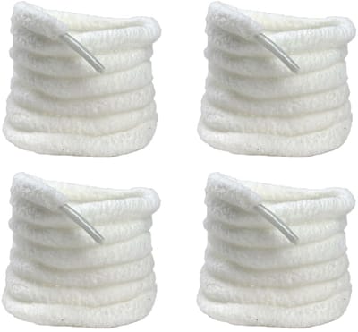 Cosensi- Schoenveters 10mm Rond - 4 Paar Pluche Veters - Vervangende Veters - Fluffy Veters - Geschikt voor Sneakers - Diverse Kleuren - Schoenkoord