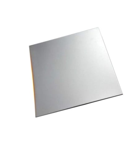 Roestvrijstalen Plaat - Metaal Paneel - Doe-het-zelf Projecten - Corrosiebestendig Materiaal - 60x60 mm - Metaalkleur