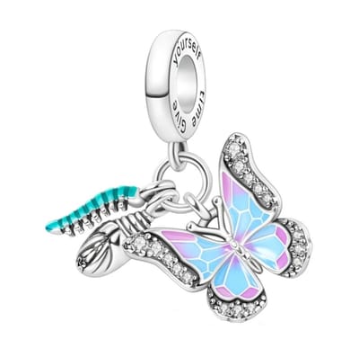 Vlinder Bedel "Give Yourself Time" - Sieraden - Zilver - RomyStones