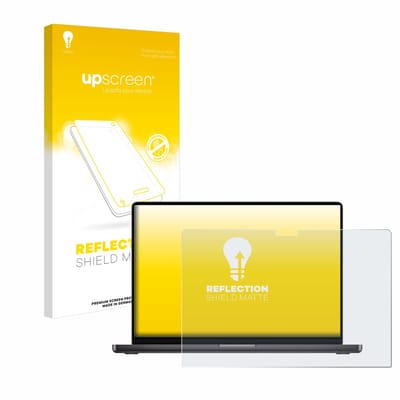 upscreen - Screenprotector voor Apple MacBook Pro 16" M3 2023 - Folie Beschermfolie anti glare matte