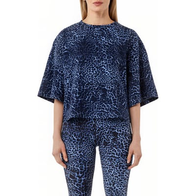 Comma T-shirts Light Blue Maat: 40 | Leggings Outlet | Dames | Blauw