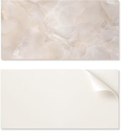 Set PVC-tegels met patroon voor de woonkamer, zelfklevend abstract marmerpatroon, 10x40x20 cm