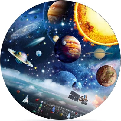 Ronde Puzzel - Jigsaw Speelgoed - Ontspanning Thuis - 1000 Stukjes - 68x68cm - Kleurrijk