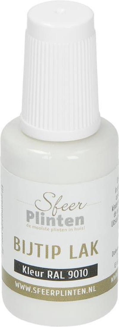 Sfeerplinten bij-tip-lak RAL 9010 - 20 ml
