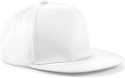 Snapback Rapper Cap - Beechfield - White