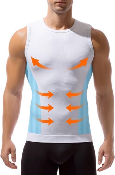 Compressie Shirt Heren Slank Lichaam Ondergoed Tummy Control