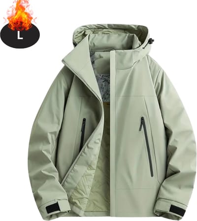 Livano Winterjas - Parka - Heren - Winter - Jas - Volwassen - Stijlvol - Lichtgroen - L