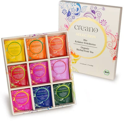 Biologische fruit- en kruidenthee 27-delige cadeauset "ORGANIC HERBAL TEA" - 27 biologische theezakjes in 9 verschillende soorten - 54g*