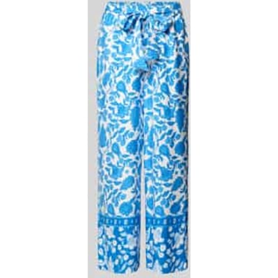 straight fit stoffen broek van pure viscose