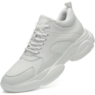 Heren Dikke Zool Ademende Sport Casual Schoenen Onzichtbare Hoge Sneakers Hardloopschoenen Maat 36 -44 36 gray
