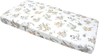 Famanu – Katoenen hoeslaken voor babybed 60x120 cm, zacht en ademend